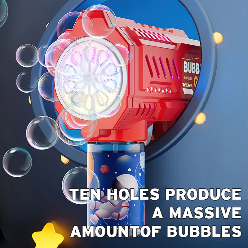 Fully automatic children's bubble machine luminous toy gift bubble gun bubble stick without battery without  bubble water