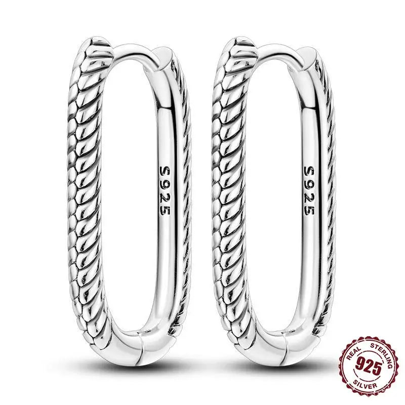 925 Sterling Silver Heart Star Hoop Earrings CZ Women Fine Jewelry Gifts