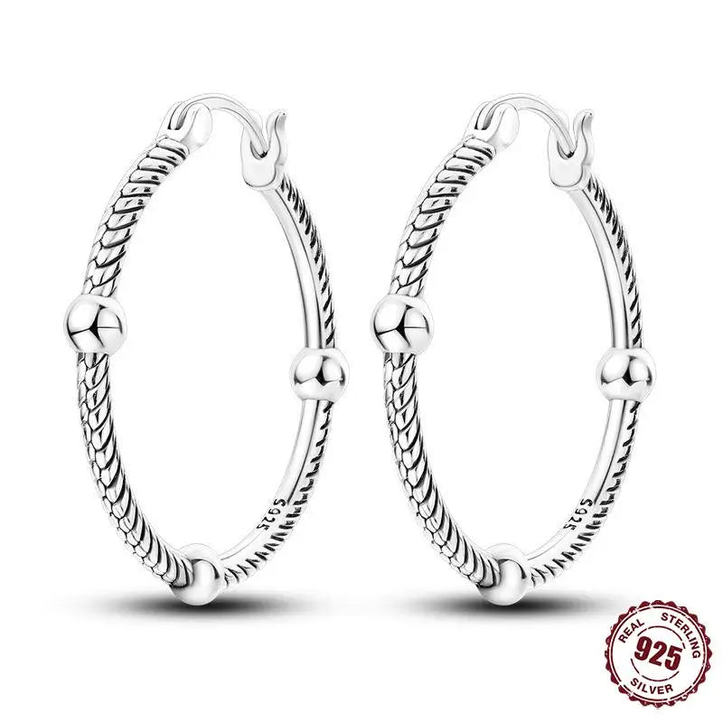 925 Sterling Silver Heart Star Hoop Earrings CZ Women Fine Jewelry Gifts