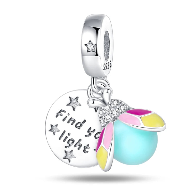 Silver Symphony Of Luminous Series Pendants Fits Charm Original Bracelets For Women