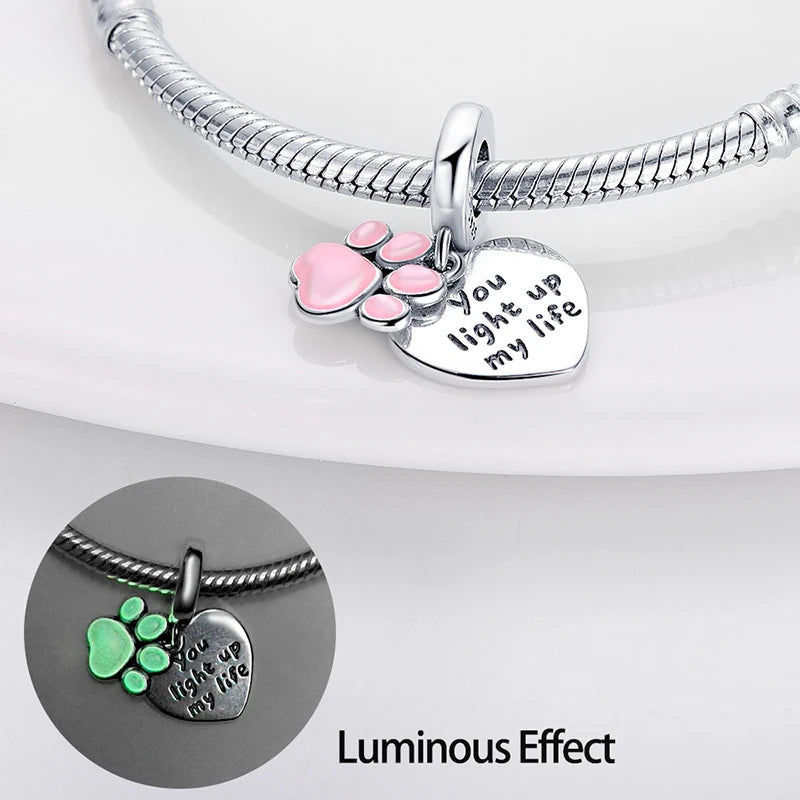 Silver Symphony Of Luminous Series Pendants Fits Charm Original Bracelets For Women