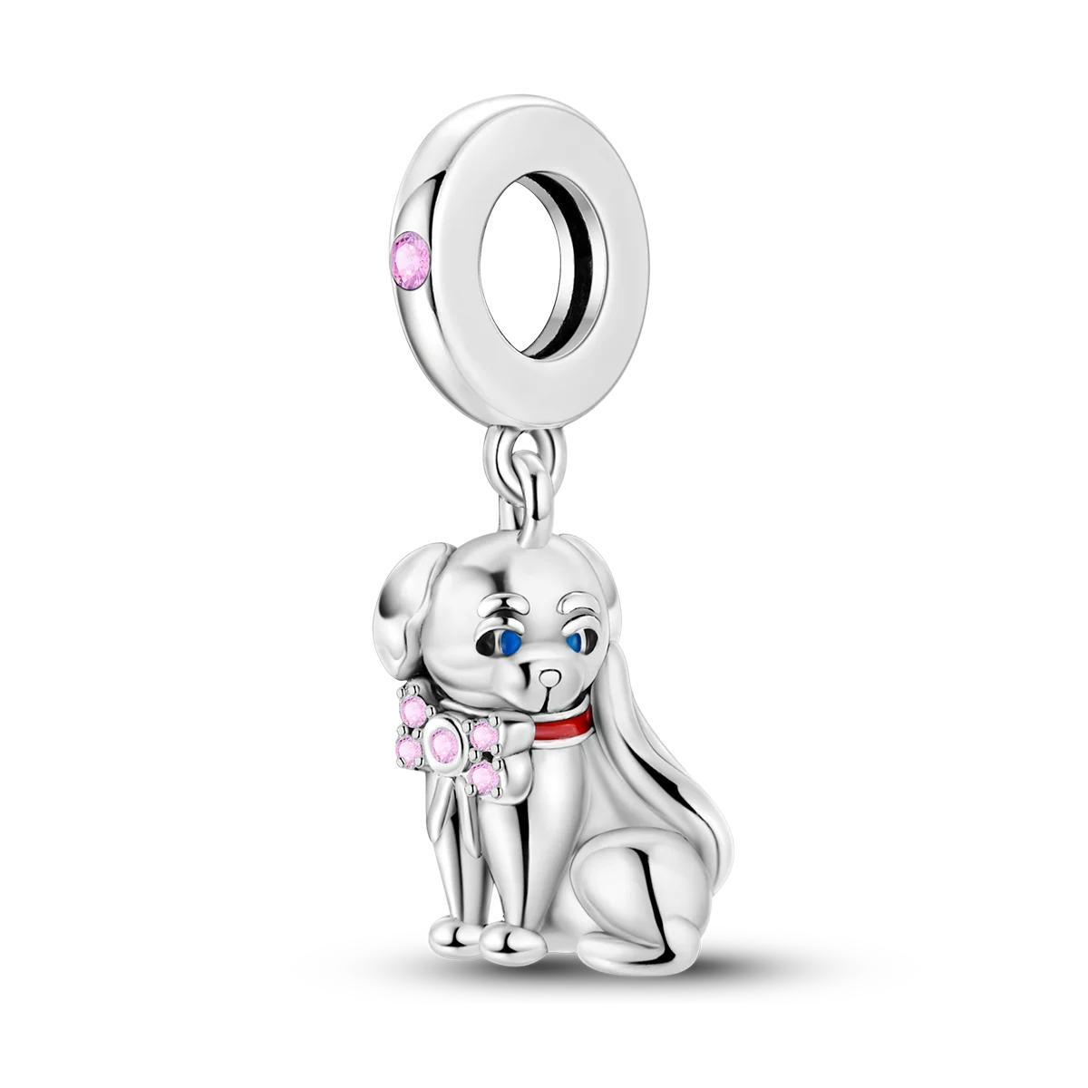 Cute Cat & Dog Charms Beads Pendant 925 Sterling Silver Fit DIY Bracelets Gift