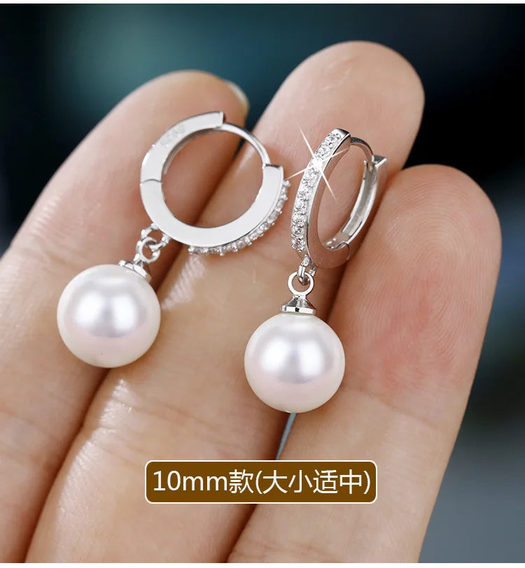 Genuine Freshwater Pearl Silver Earrings