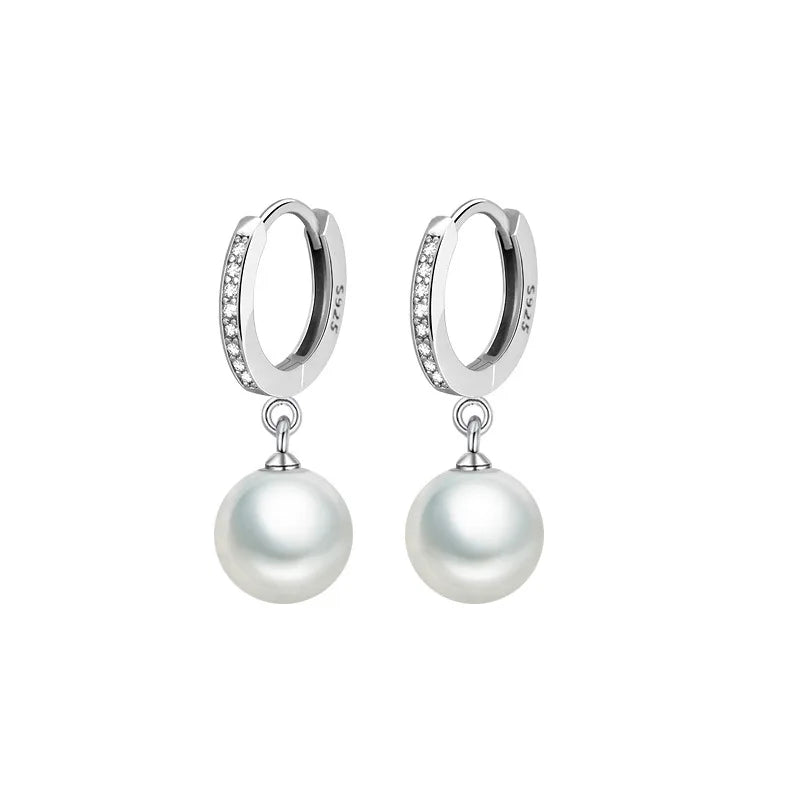 Genuine Freshwater Pearl Silver Earrings