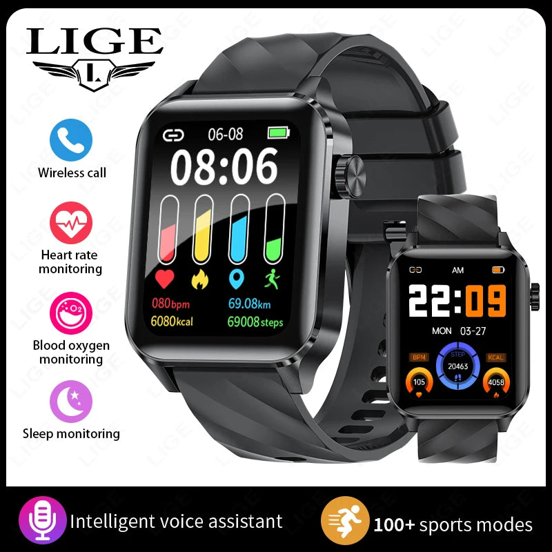 LIGE Bluetooth Call Smart Watches Women