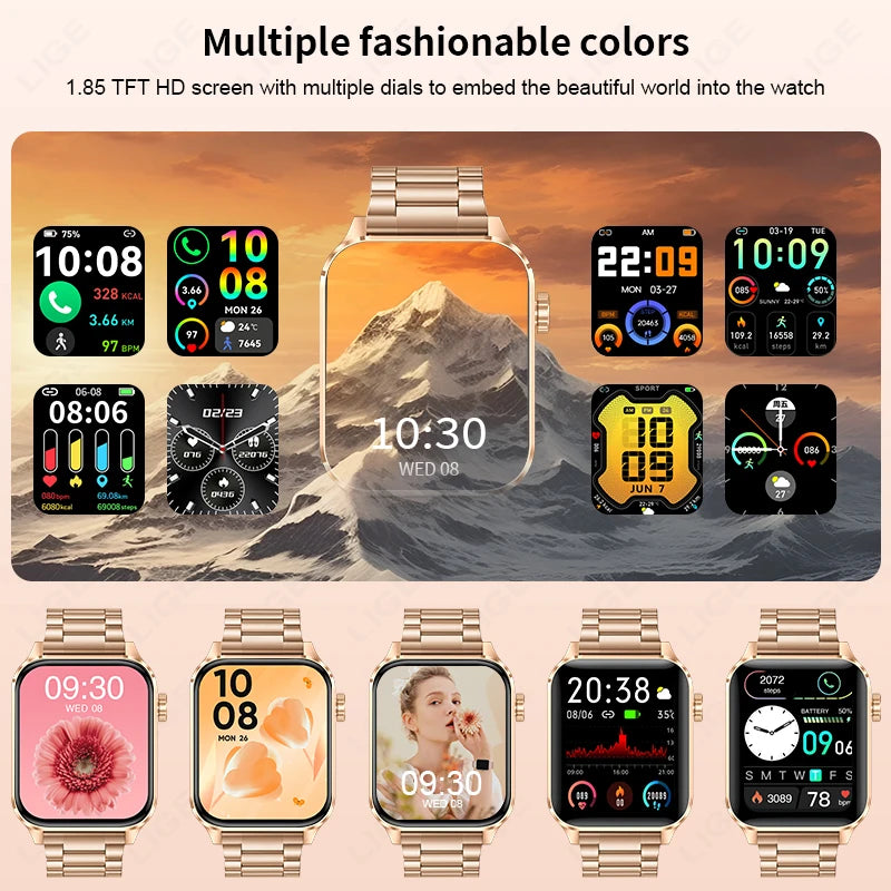 LIGE Bluetooth Call Smart Watches Women