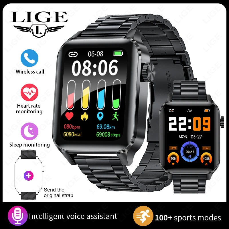 LIGE Bluetooth Call Smart Watches Women