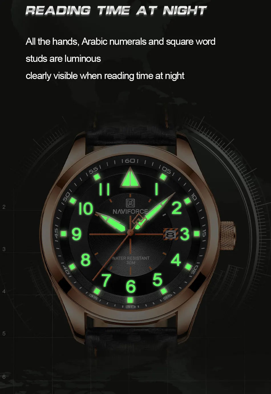 New Men Watch Fashion Wrist Watch For Men Waterproof luminous Sport Quartz Watch