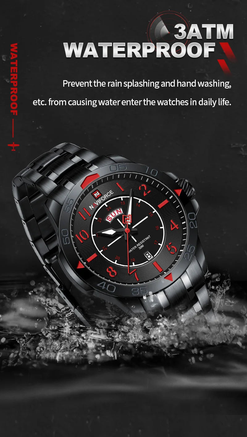 Fashion Watches for Men Casual Sport Multi function Date Waterproof Quartz Wristwatch Male Good Quality Watch Gift