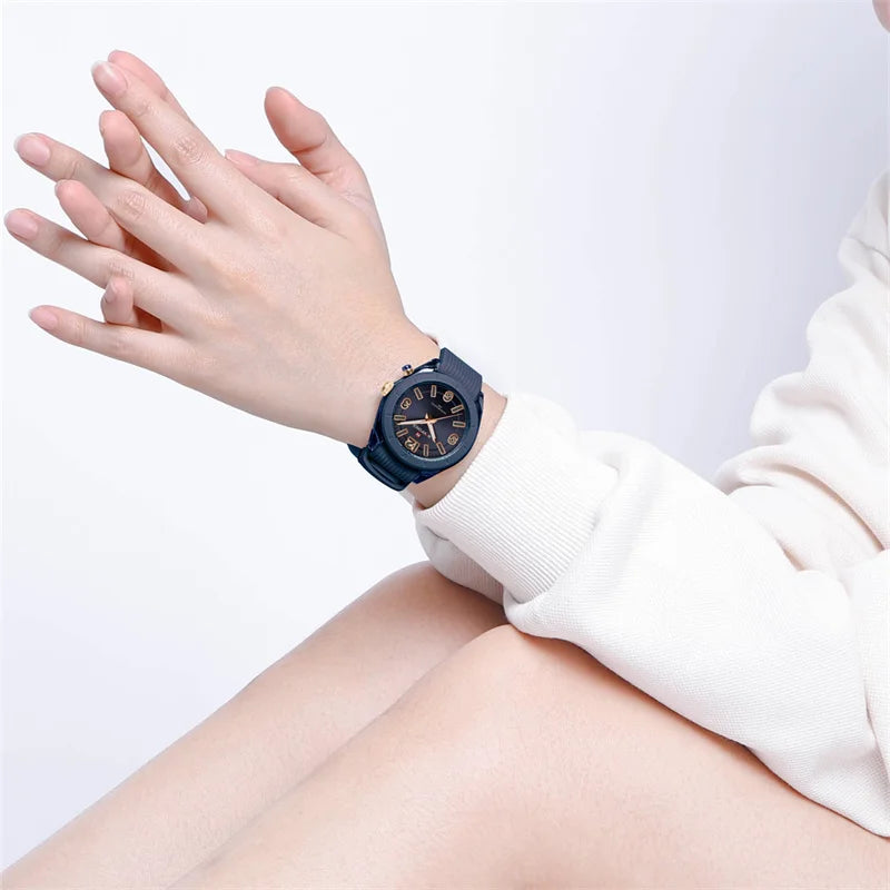 New Fashion Women's Watches Ladies Waterproof Quartz Wristwatches Silicone Strap Luminous Watch