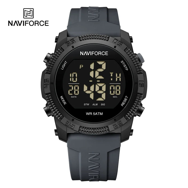 New LCD Digital Sport Watches For Men Fashion Silicone Strap Military Electronic Wristwatch Men Waterproof Watch