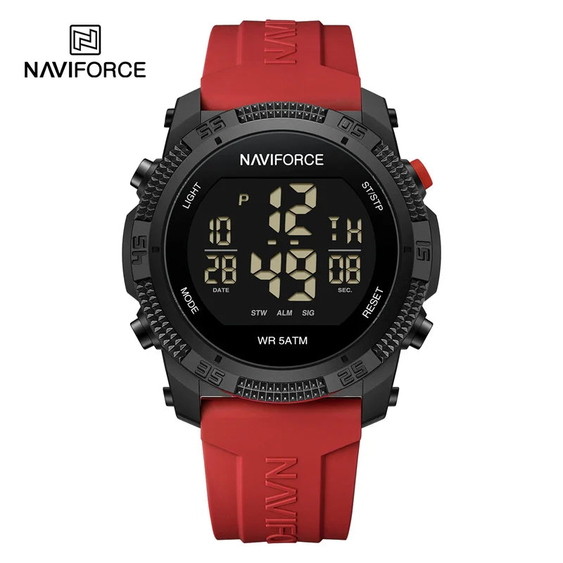 New LCD Digital Sport Watches For Men Fashion Silicone Strap Military Electronic Wristwatch Men Waterproof Watch