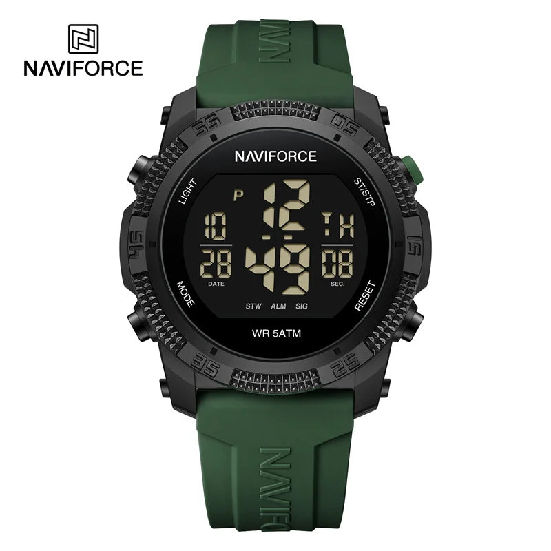 New LCD Digital Sport Watches For Men Fashion Silicone Strap Military Electronic Wristwatch Men Waterproof Watch