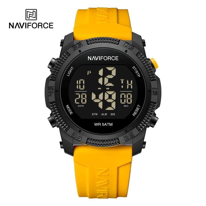 New LCD Digital Sport Watches For Men Fashion Silicone Strap Military Electronic Wristwatch Men Waterproof Watch