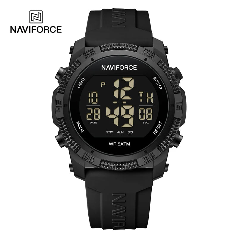 New LCD Digital Sport Watches For Men Fashion Silicone Strap Military Electronic Wristwatch Men Waterproof Watch