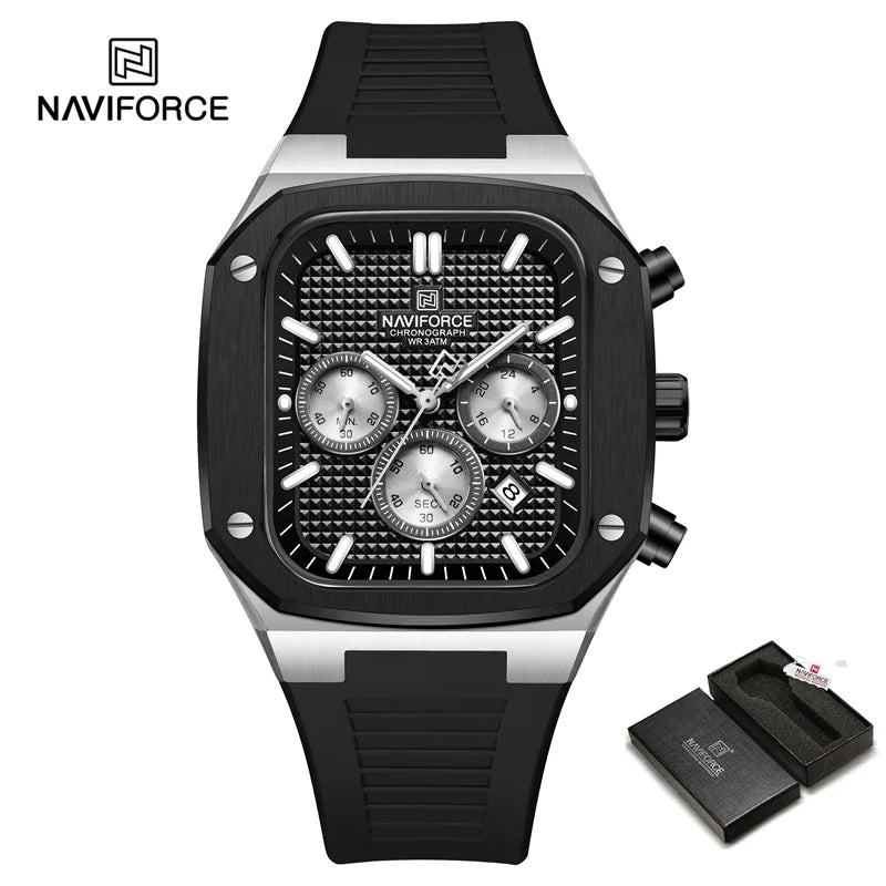 New Men's Watches Date Chronograph Quartz Wristwatches Waterproof Luminous Watch