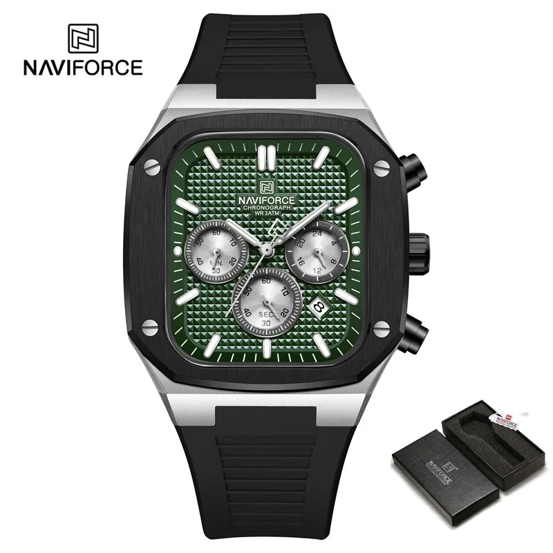 New Men's Watches Date Chronograph Quartz Wristwatches Waterproof Luminous Watch