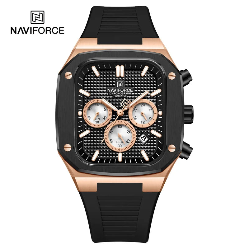 New Men's Watches Date Chronograph Quartz Wristwatches Waterproof Luminous Watch