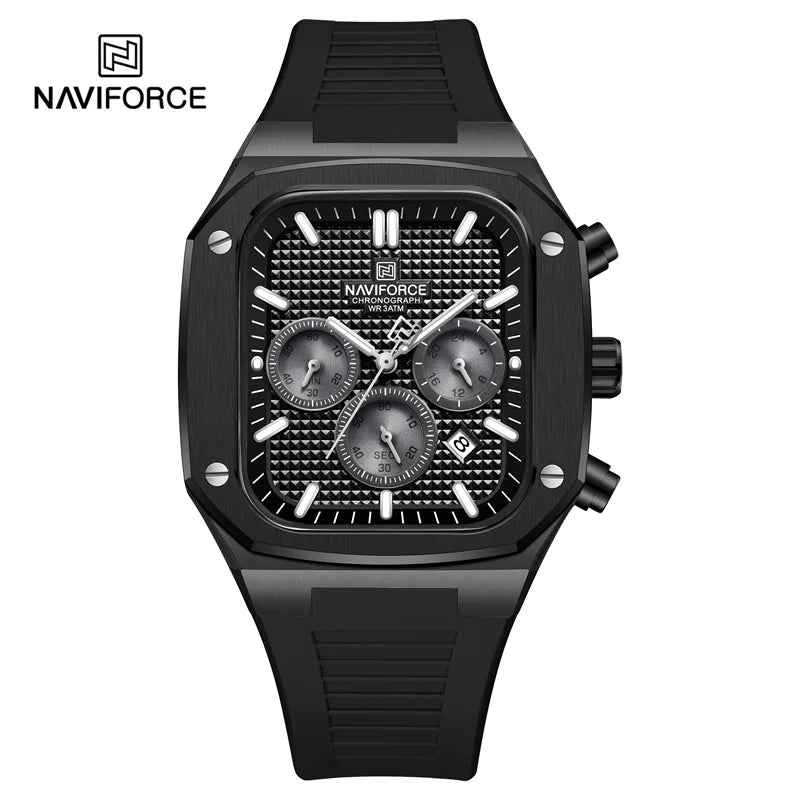 New Men's Watches Date Chronograph Quartz Wristwatches Waterproof Luminous Watch