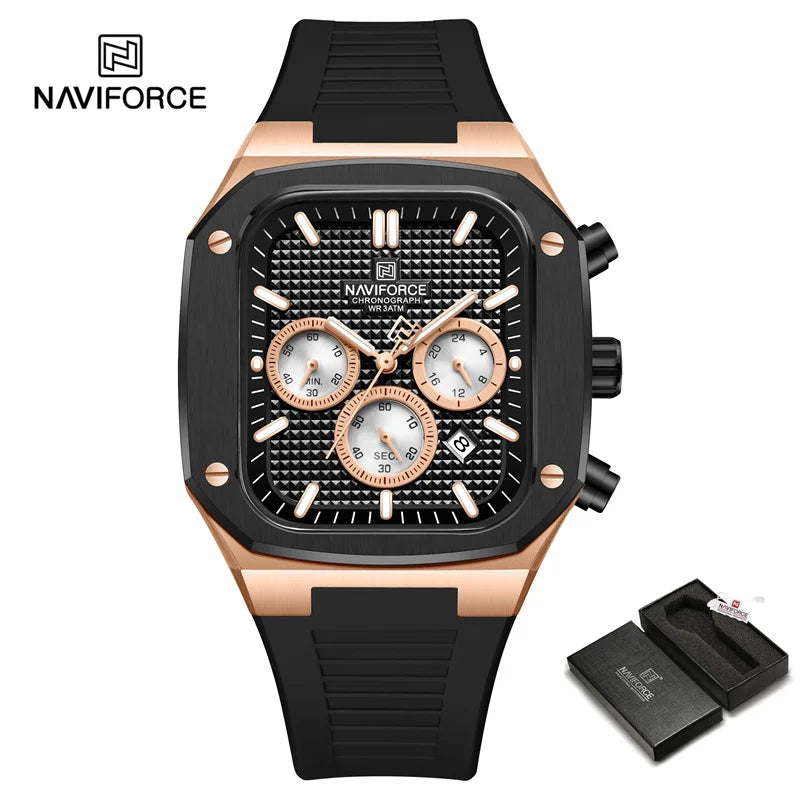 New Men's Watches Date Chronograph Quartz Wristwatches Waterproof Luminous Watch