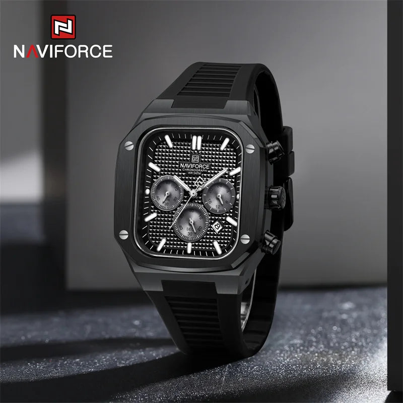 New Men's Watches Date Chronograph Quartz Wristwatches Waterproof Luminous Watch