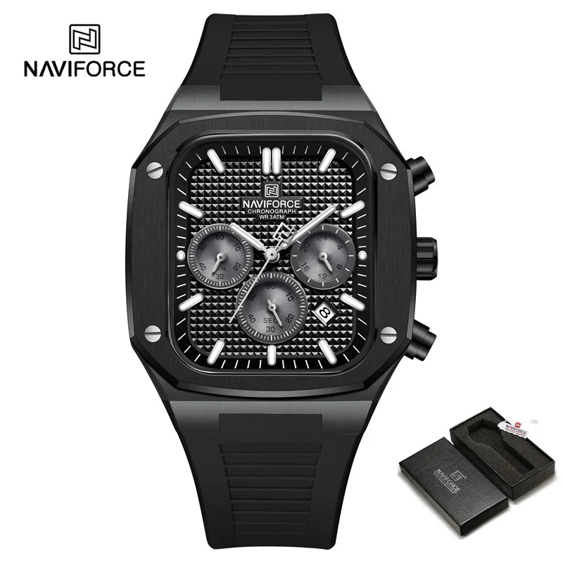 New Men's Watches Date Chronograph Quartz Wristwatches Waterproof Luminous Watch