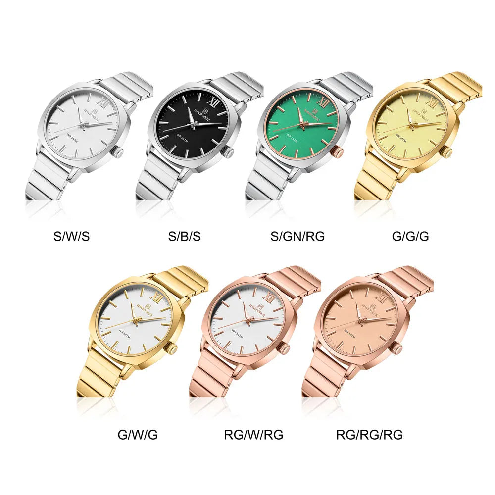 Elegant Automatic Watch For Women Fashion Girl Watches Stainless Steel Waterproof Luminous Wristwatch Lady Gift