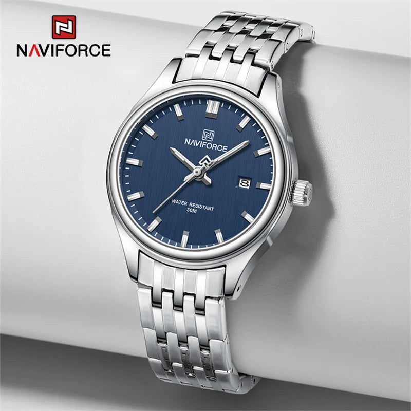 New Lover's Luxury Watch Waterproof Stainless Steel Strap Quartz Wristwatches Male Female Fashion Luminous Watch