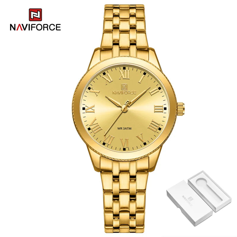 New Women's Luxury Watch Waterproof Elegant Ladies Watch Stainless Steel Bracelet Wristwatches