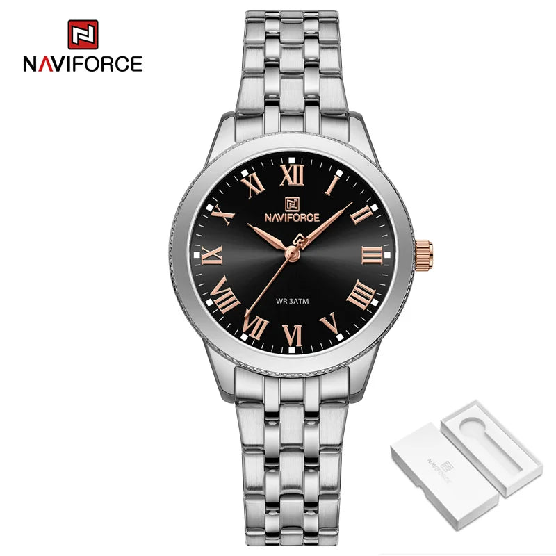 New Women's Luxury Watch Waterproof Elegant Ladies Watch Stainless Steel Bracelet Wristwatches