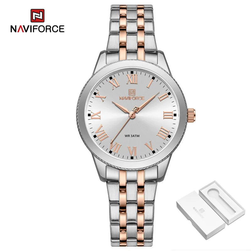 New Women's Luxury Watch Waterproof Elegant Ladies Watch Stainless Steel Bracelet Wristwatches