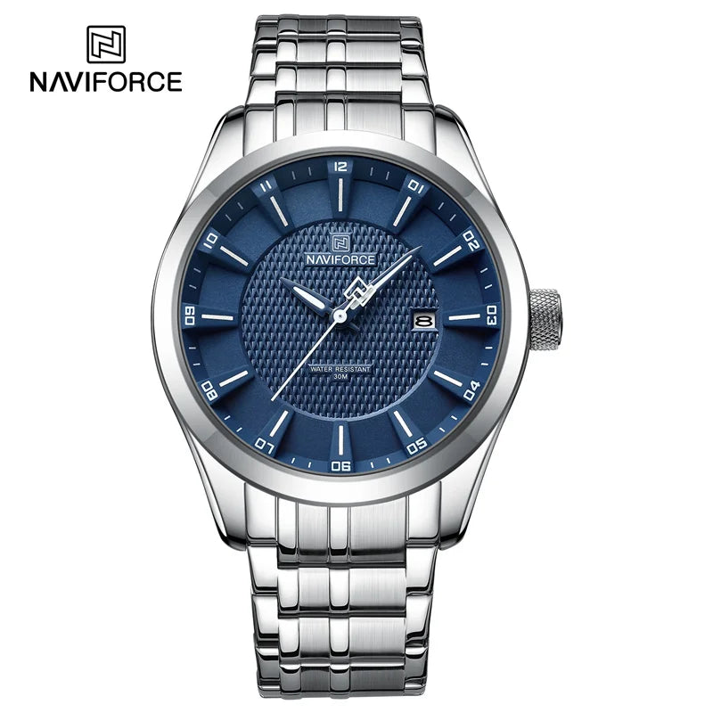 Simple Casual Men's Watch Waterproof High Quality Male Stainless Steel Band Quartz Wristwatch