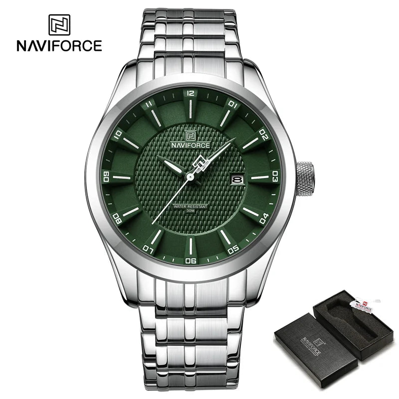 Simple Casual Men's Watch Waterproof High Quality Male Stainless Steel Band Quartz Wristwatch