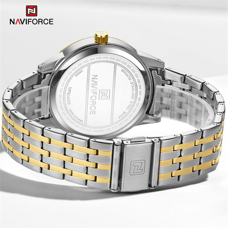 Watch For Couple Simple Waterproof Stainless Steel Strap Men Women Quartz Wristwatches Luminous Calendar Watch