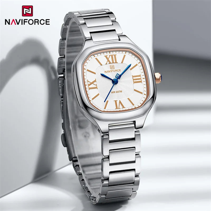 Women Watch Stainless Steel Strap Waterproof Personality Fashion Female Quartz Wristwatch