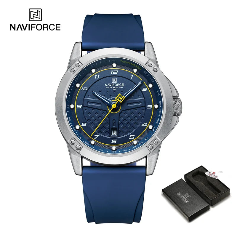 Casual Quartz Wristwatch Fashion Waterproof Men's Watches Sport Silicone Strap Male Luminous Watch