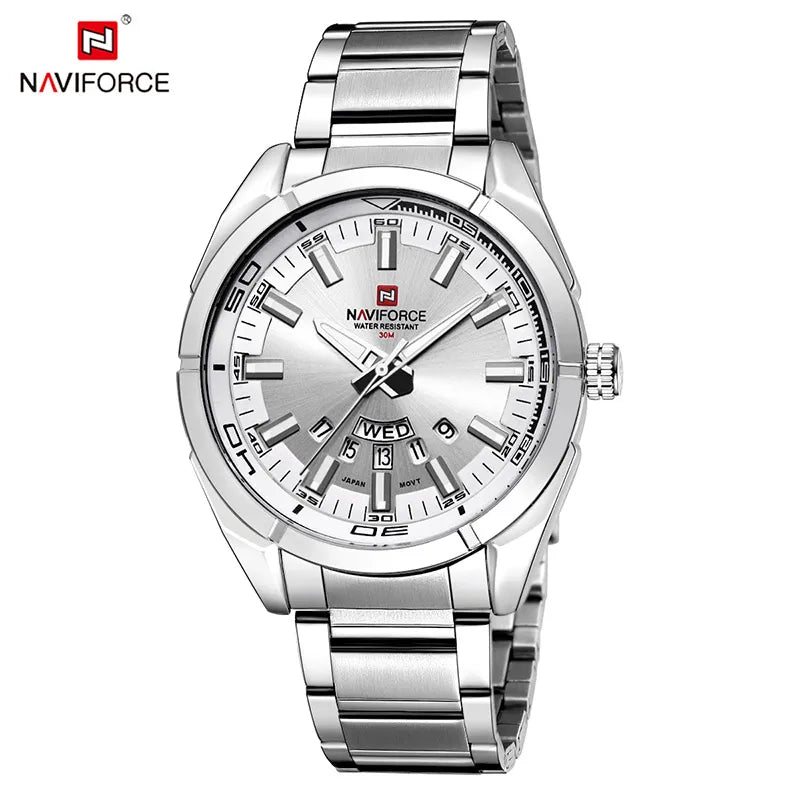 Classic Casual Watch for Men Stainless teel Sport Waterproof Male Watches Quartz Date Display Watch