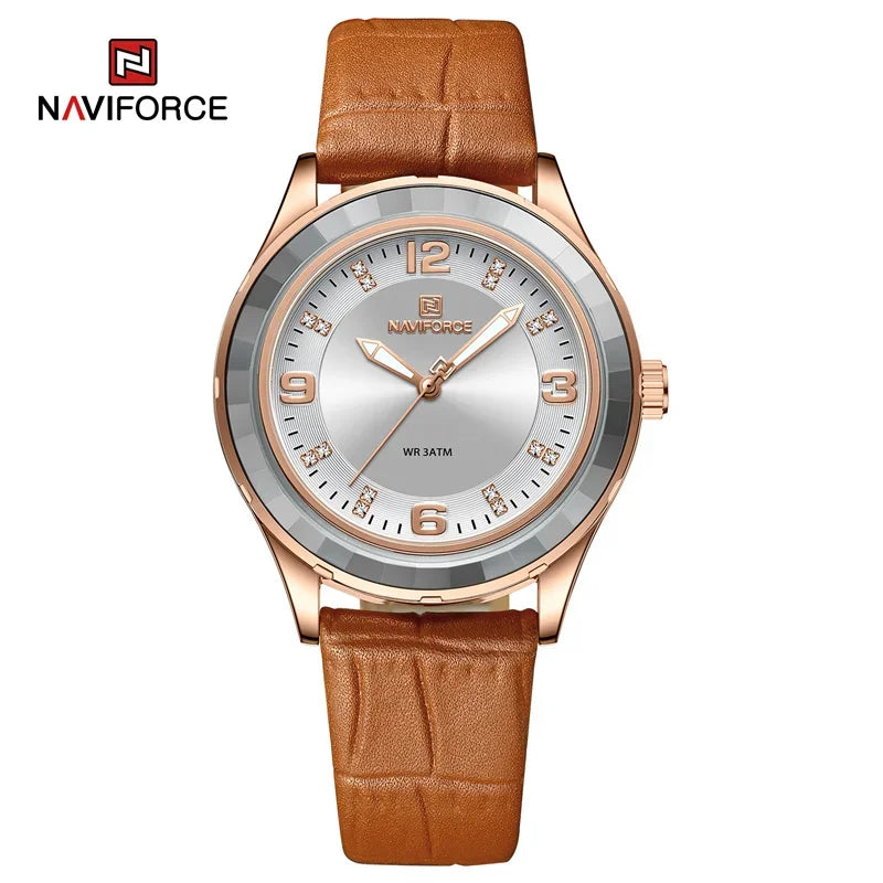 Elegant Watch for Women Fashion Casual Ladies Waterproof Wristwatch Leather Belt Ladies Watch