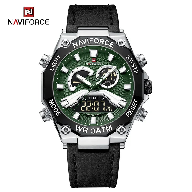 Fashion High Quality Watches For Men Military Dual Display Sport Waterproof Quartz Digital Wristwatch Clearance Watch