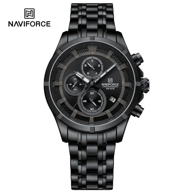 Fashion Watch for Men Original Sports Calendar Watch Waterproof Chronograph Quartz Wristwatch