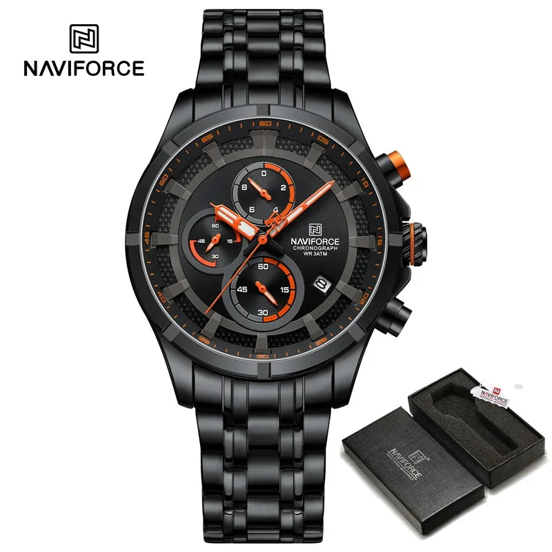 Fashion Watch for Men Original Sports Calendar Watch Waterproof Chronograph Quartz Wristwatch