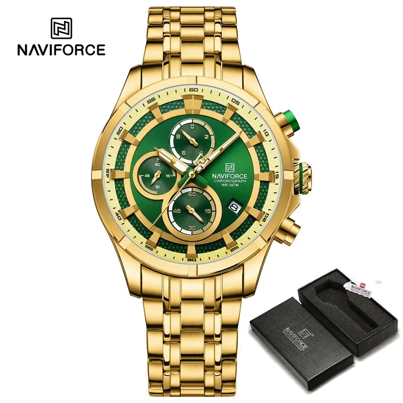 Fashion Watch for Men Original Sports Calendar Watch Waterproof Chronograph Quartz Wristwatch