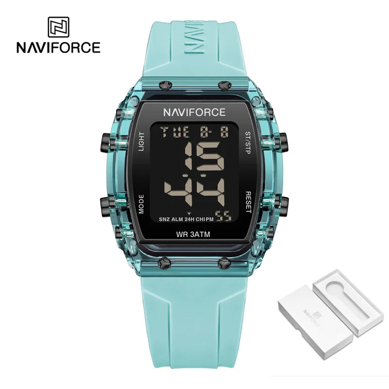 Fashion Watches for Women Waterproof Electronic Square Wristwatch Sports Digital Led Luminous Watch