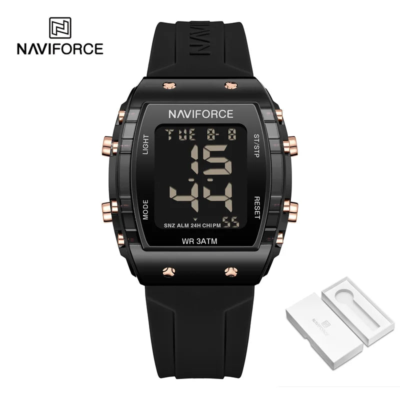 Fashion Watches for Women Waterproof Electronic Square Wristwatch Sports Digital Led Luminous Watch