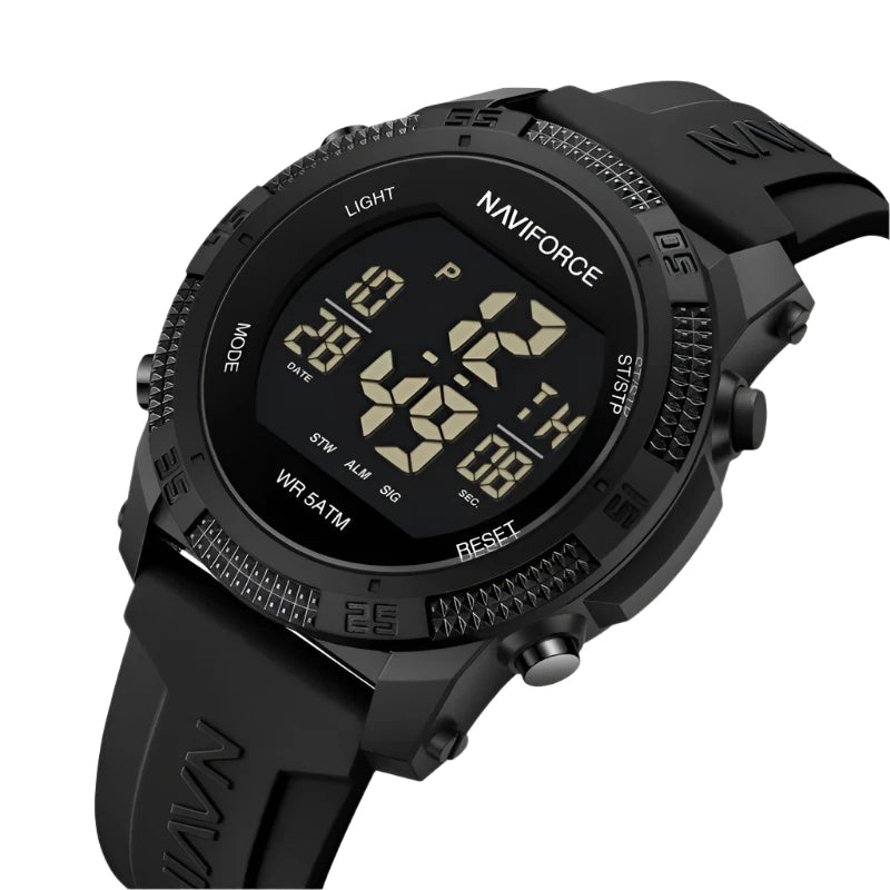 High Quality Digital Sport Watches For Men Fashion Casual Alarm Waterproof Silicone Strap Electronic Wristwatch