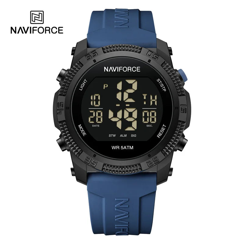 High Quality Digital Sport Watches For Men Fashion Casual Alarm Waterproof Silicone Strap Electronic Wristwatch