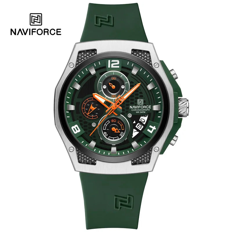 Fashion Watch For Men Calendar Quartz Sport Wristwatches Casual Silicone Strap Waterproof Original Watch