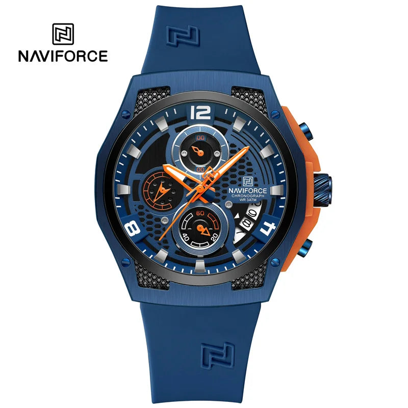 Fashion Watch For Men Calendar Quartz Sport Wristwatches Casual Silicone Strap Waterproof Original Watch