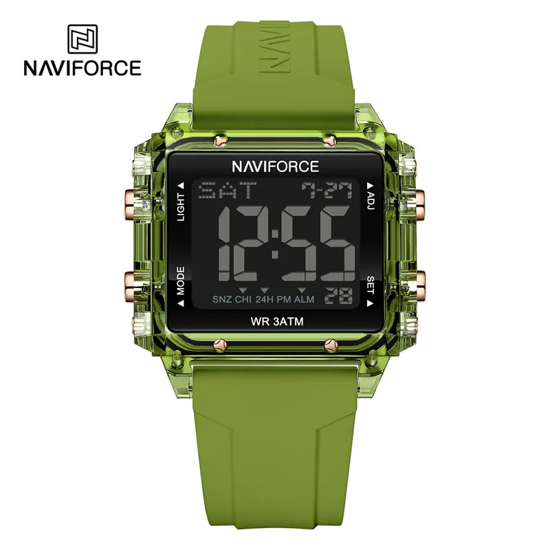 High Quality Women's Watch Waterproof Silicone Strap Fashion Sport Electronic Luminous Wristwatches