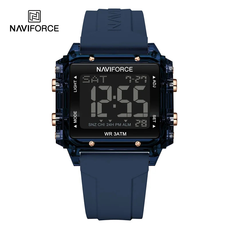 High Quality Women's Watch Waterproof Silicone Strap Fashion Sport Electronic Luminous Wristwatches